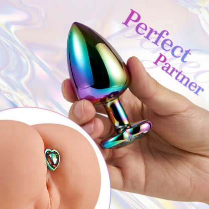 Sparkling Pleasure: Felton Laser Color Diamond Anal Plug Set-BestGSpot