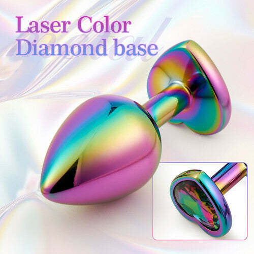 Sparkling Pleasure: Felton Laser Color Diamond Anal Plug Set-BestGSpot