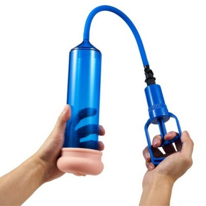 Bestgspot Blue Penis Enlargement Pump with Trigger | Blue Chamber | Tight Seal-BestGSpot