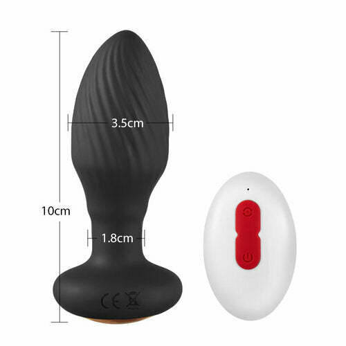 BestGSpot 8 Rotating & Vibrating Remote Control Anal Plug-BestGSpot