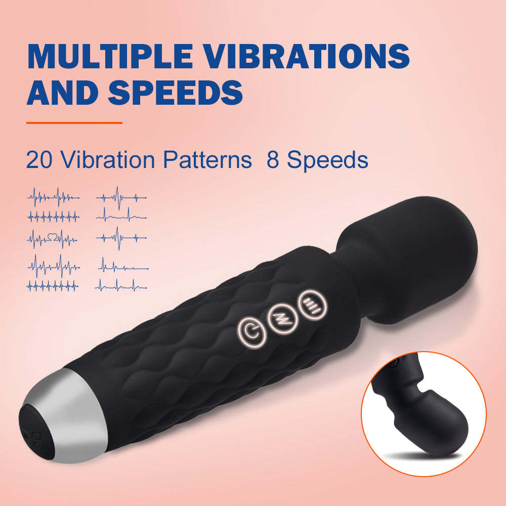 8-Speed 20-Frequency Vibrating Magic Wand Massager | Ultimate Pleasure Experience-BestGSpot