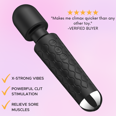 Makes me climax quicker than any other toy. Verified buyer. X-strong vibes. Powerful clit stimulation. Relieve sore muscles.