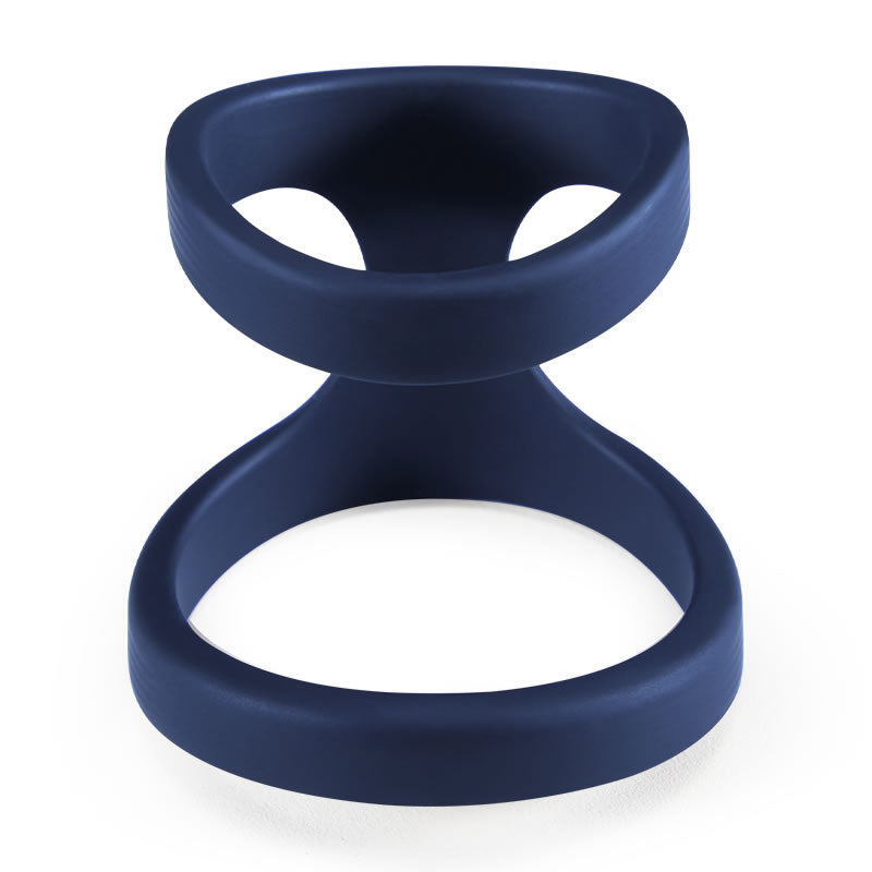 The Perfect Blend of Pleasure and Comfort Dual Rings Indigo Blue Penis Ring Male Enhancement-BestGSpot