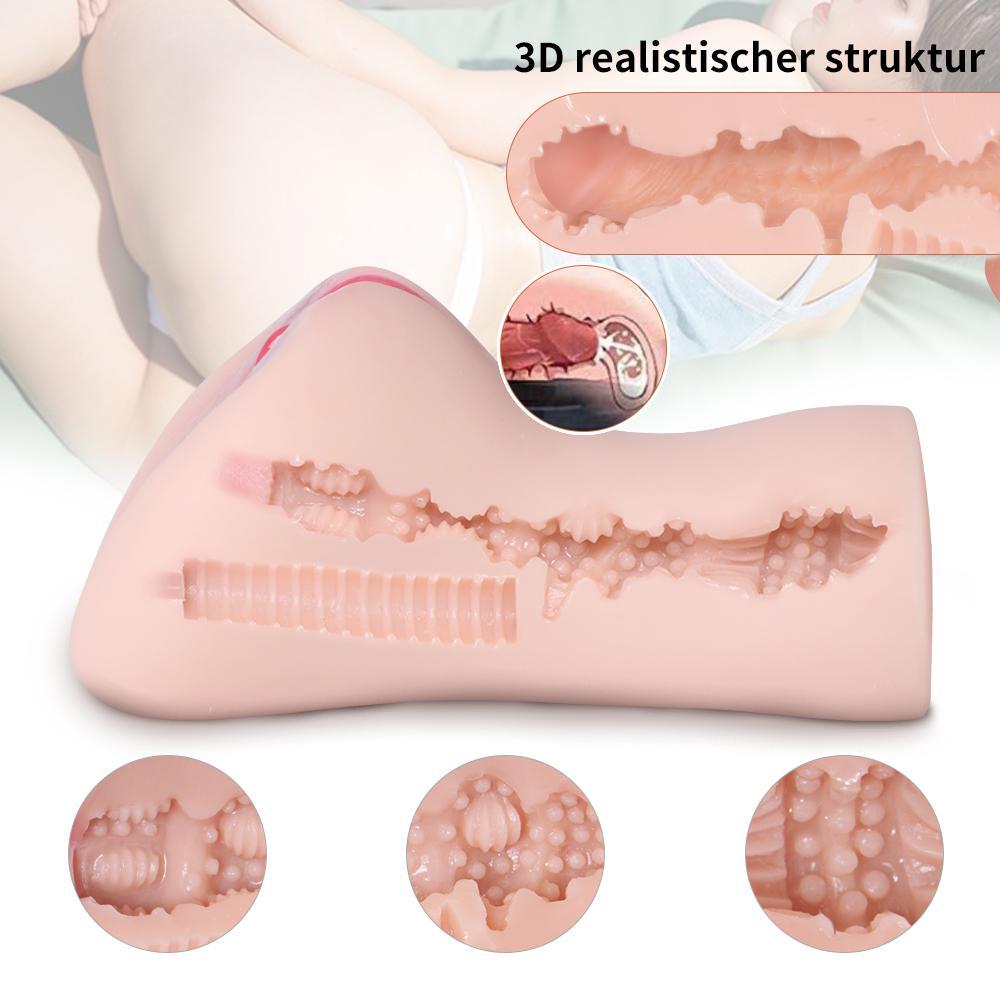 6.23'' 3D Texture Realistic Clitoris Pocket Pussy Stroker-BestGSpot