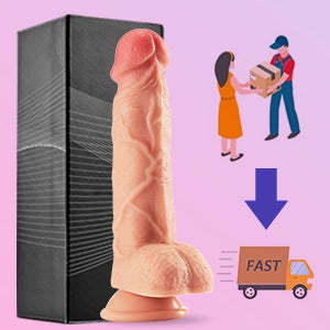 8.3-Inch 4-in-1 Thrusting, Rotation, Vibrating, Heating Lifelike Dildo-BestGSpot