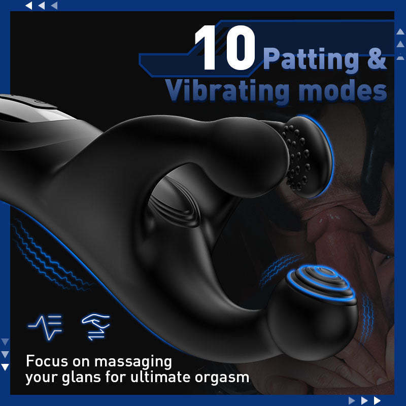 Kranich 10 Patting 10 Vibrating Male Vibrating Glans Trainer Stimulator-BestGSpot