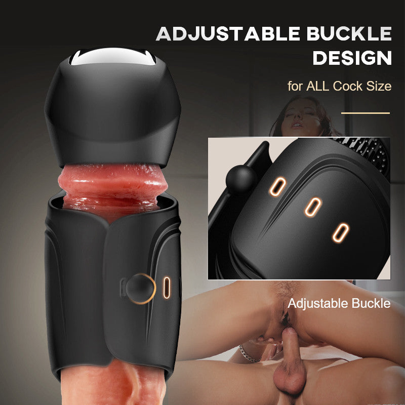 Alien Automatic Adjustable Buckle 10 Vibrating Modes Masturbation Cup-BestGSpot