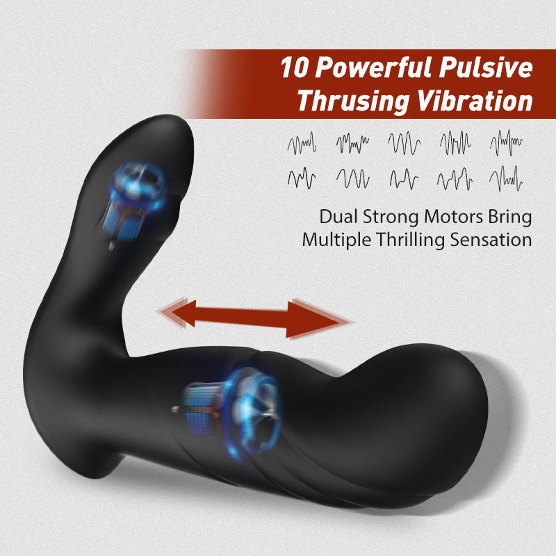 Dark Knight 10 Vibrations 10 Pulses Prostate Massager-BestGSpot