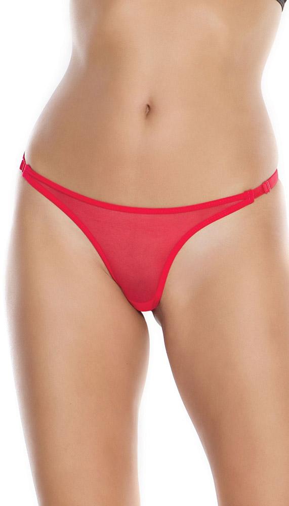 Seductive Red Bow Back Thong Panty-BestGSpot
