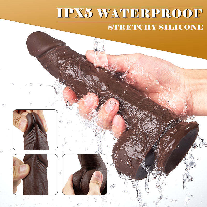 Dark Brown Remote Dildo: Ultimate Pleasure-BestGSpot