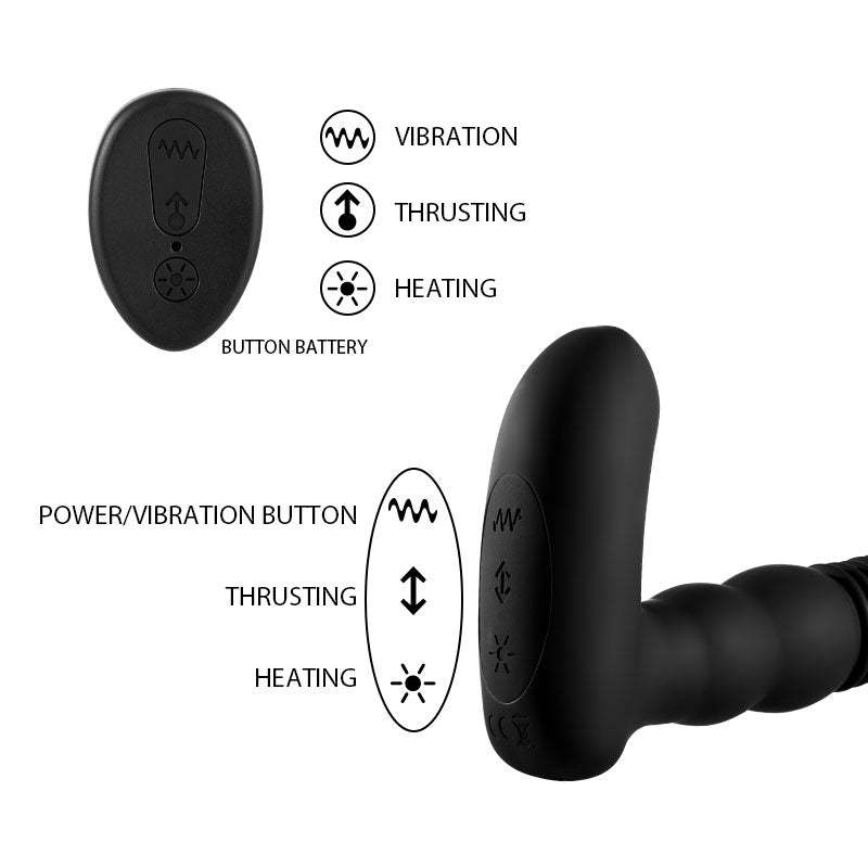 Prostate King 3-in-1 6 Vibration 3 Thrusting Heating Prostate Massage-BestGSpot