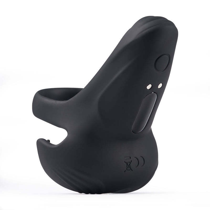 Sensation Bliss: 10-Pattern Vibrations Balls Dense Tickler Penis Ring!-BestGSpot