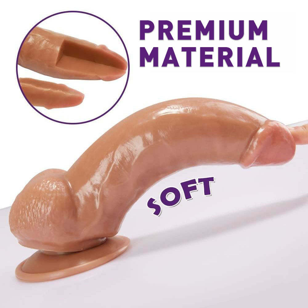 BestGSpot 8.7" Manual Thick Dildo with Suction Cup-BestGSpot