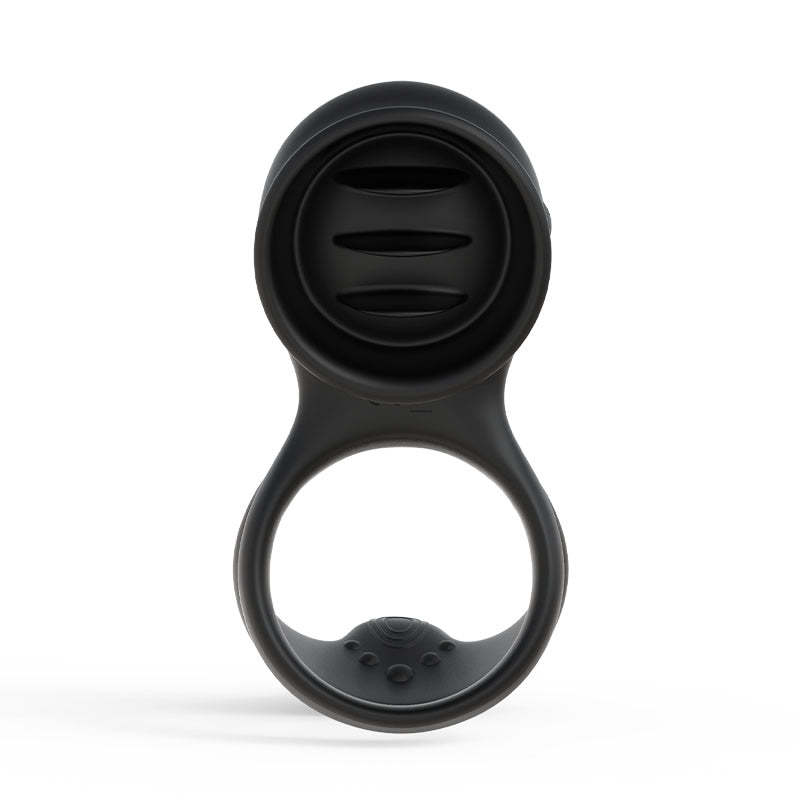7-Mode Vibration Stimulating Tongue Double Cock Ring for Couple Play-BestGSpot