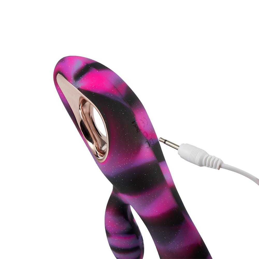 Aurora-Like Rabbit Vibrator with O-Ring Handle-BestGSpot