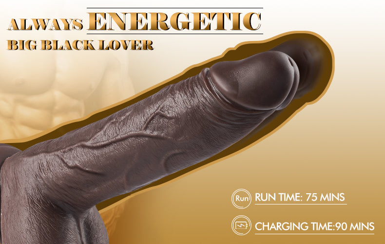 Warren 6 Thrusting 10 Vibrating Rotating Lifelike Dildo 8.7 Inch with Suction Cup