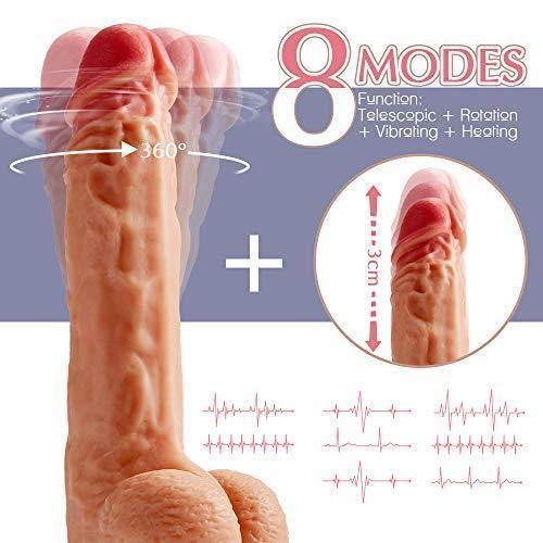 8.5" Vibrating Thrusting Dildo - Realistic & Remote Control-BestGSpot