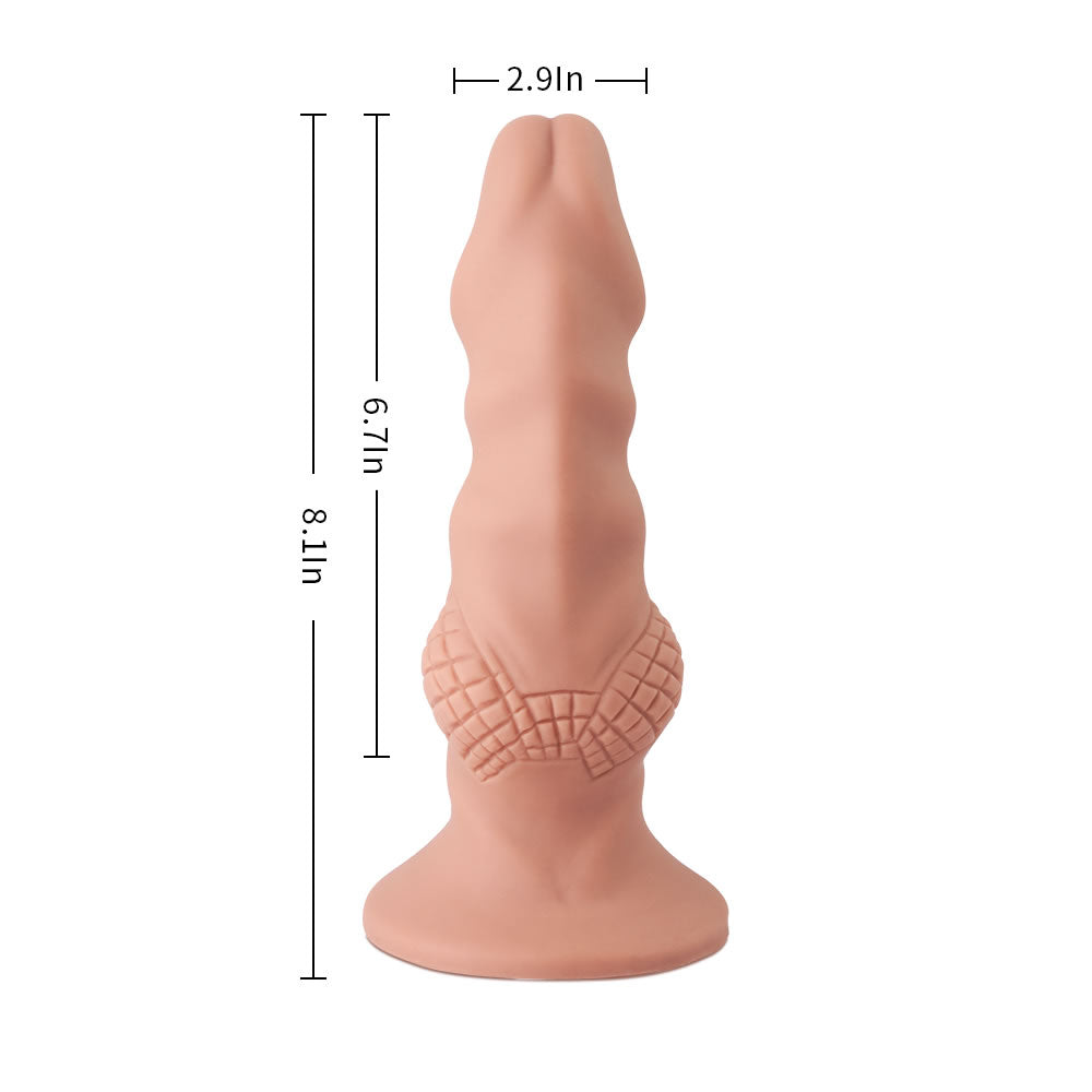 Lattices Design Suction Base Dildo - Experience Pleasure with a Slippery Twist-BestGSpot