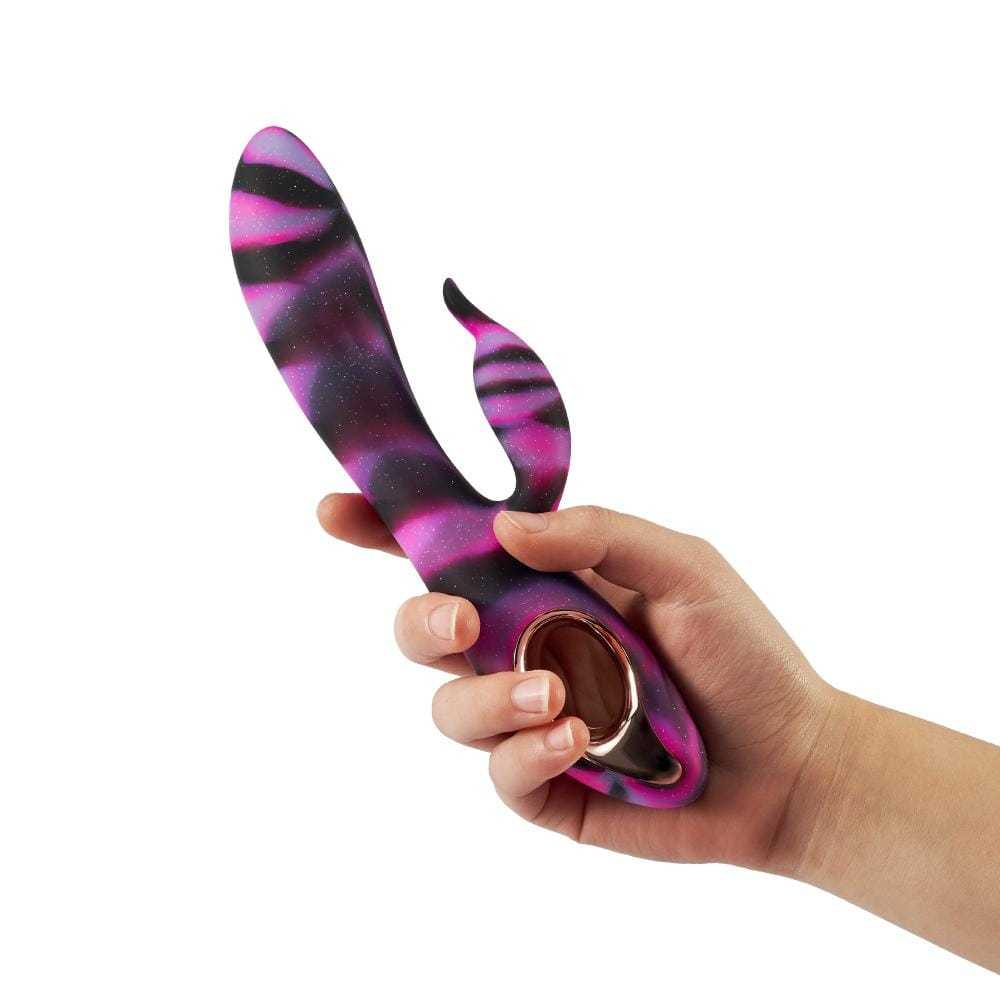 Aurora-Like Rabbit Vibrator with O-Ring Handle-BestGSpot