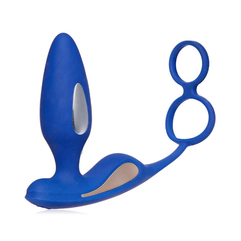 Lightning Electrical Stimulation Vibrations Cock Ring & Anal Butt Plug-BestGSpot