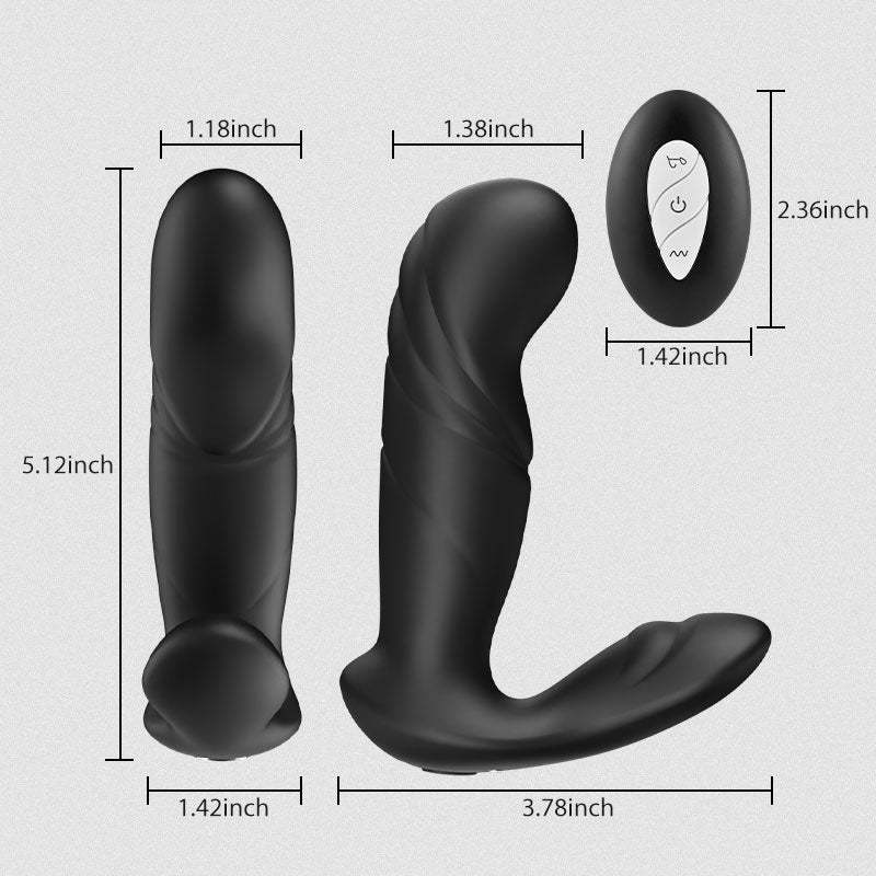 Dark Knight 10 Vibrations 10 Pulses Prostate Massager-BestGSpot