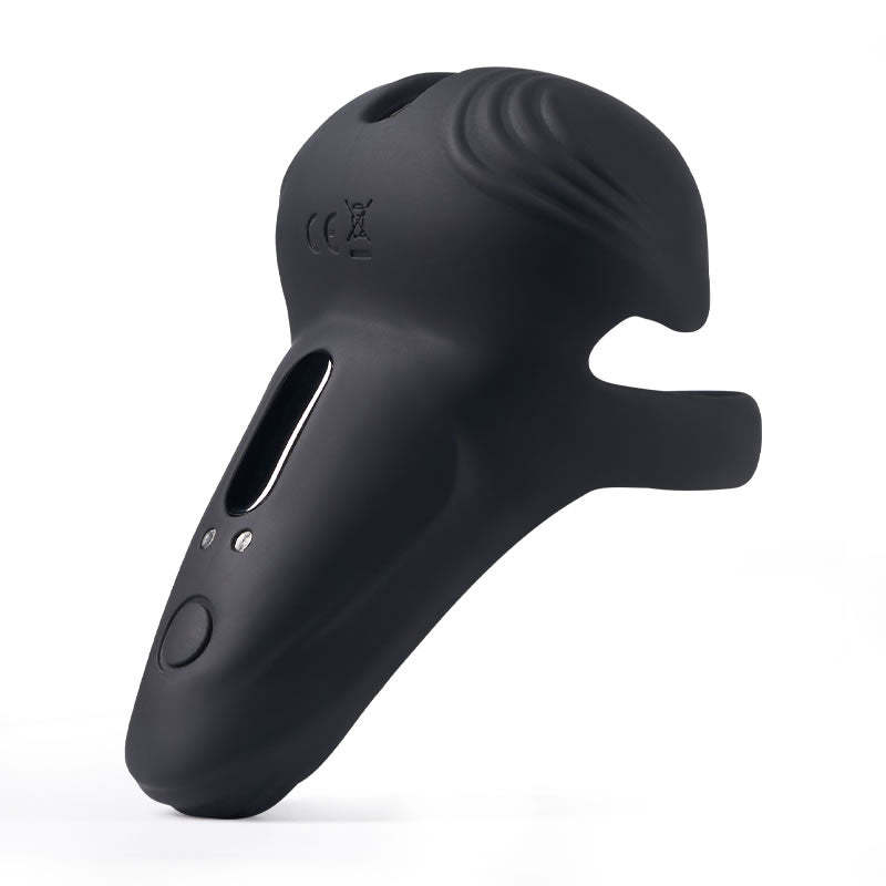 Sensation Bliss: 10-Pattern Vibrations Balls Dense Tickler Penis Ring!-BestGSpot