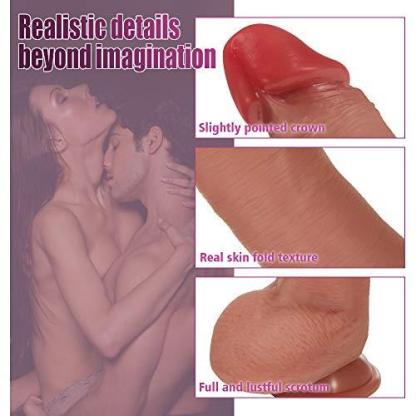 8.6-Inch Realistic Wiggling Dildo with 9-Frequency Vibration and Remote Control-BestGSpot