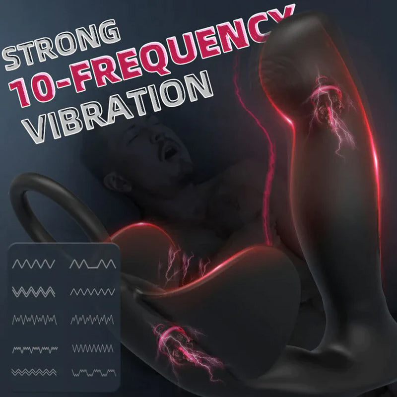 Noah 10 Vibrating Heating Ergonomic Prostate Massager-BestGSpot