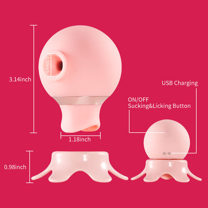Lolita Electric 7 Sucking Licking Baby Octopus Stimulator for Beginners-BestGSpot