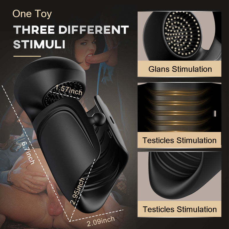 Alien Automatic Adjustable Buckle 10 Vibrating Modes Masturbation Cup-BestGSpot