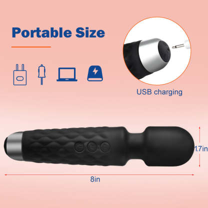 8-Speed 20-Frequency Vibrating Magic Wand Massager | Ultimate Pleasure Experience-BestGSpot