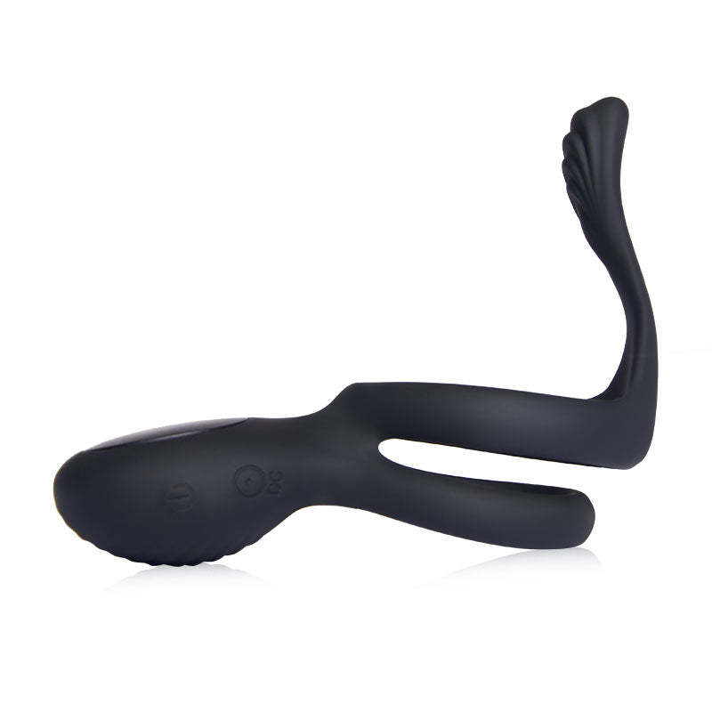 Hot Vibration Stimulating Remote Control Double Cock Ring for Couple Play-BestGSpot