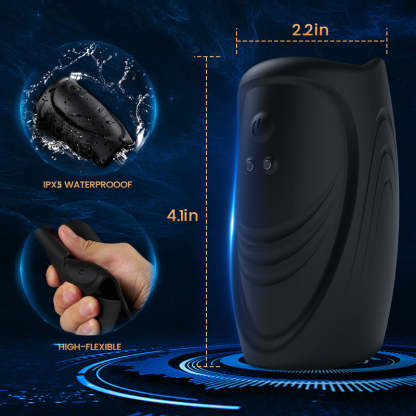 Boner 2-in-1 Flexible Handheld 10 Vibrating Stamina Training Male Masturbator-BestGSpot