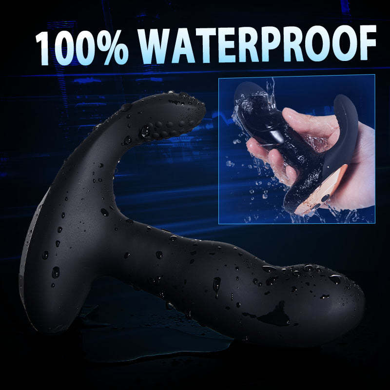 Black Panther 8-Frequency Vibrating Bead Rotating Prostate Massager-BestGSpot