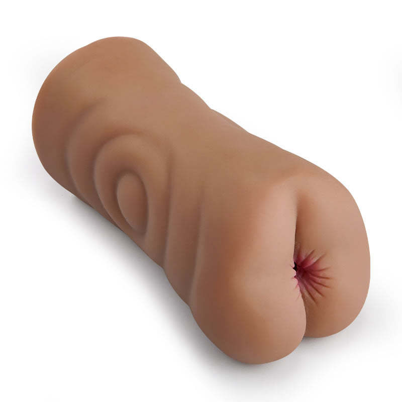 6.7-Inch Tanned Dual Entry Realistic Vagina and Anus Pocket Puss Stroker-BestGSpot