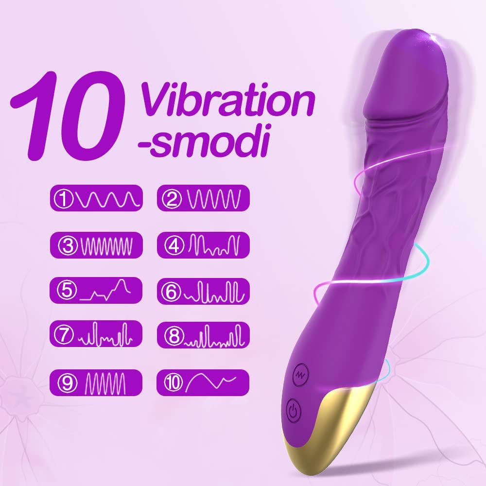 Vibrator for Women - Classic Vibrators, Dildo Vibrator, 10 Vibration Modes