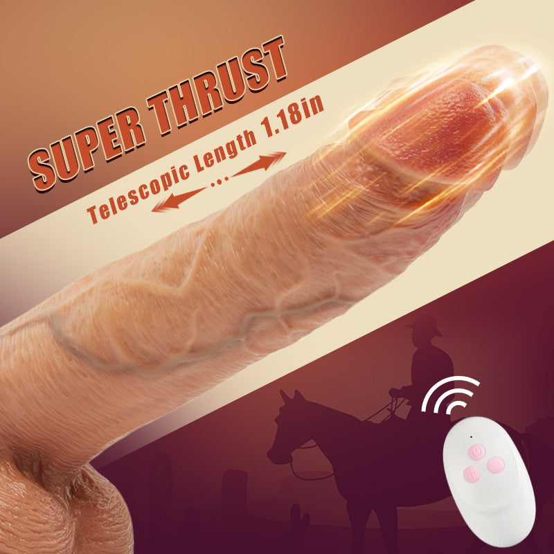 Trailblazer Vibrating Thrusting Dildo - Lifelike Pleasure at 10.43 Inches-BestGSpot
