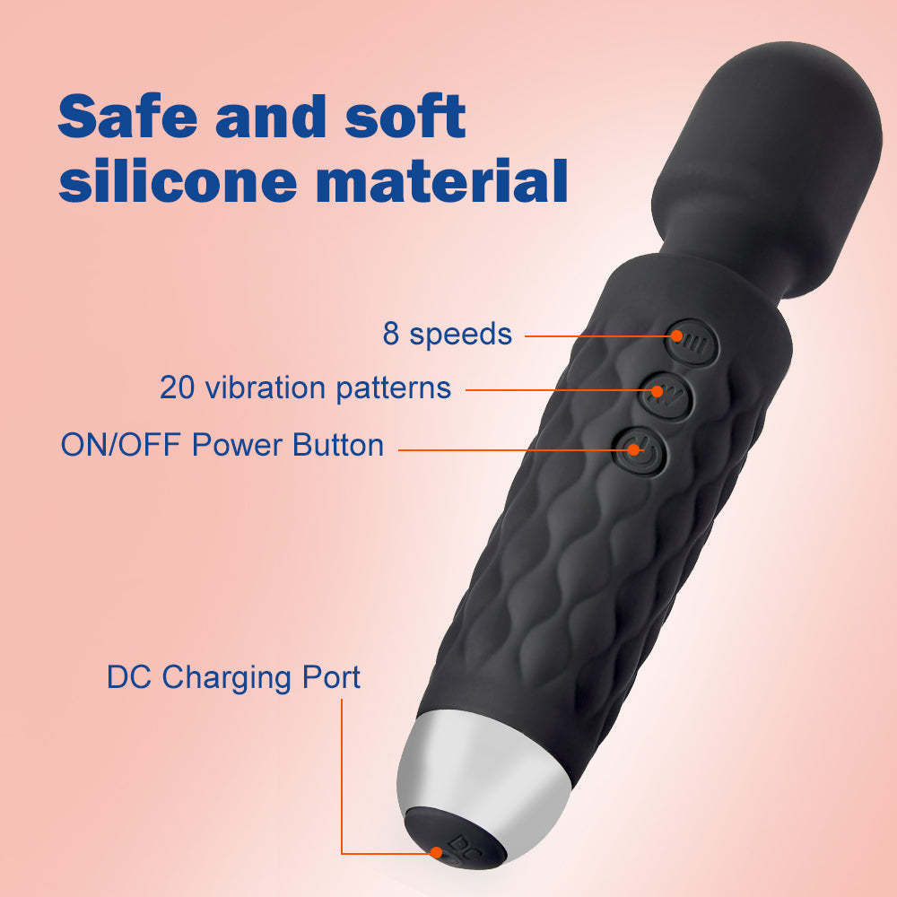 8-Speed 20-Frequency Vibrating Magic Wand Massager | Ultimate Pleasure Experience-BestGSpot