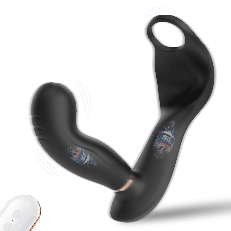 7 Vibrating Pulsating Balls Teasing Butt Plug with Cock Ring: Unleash Pleasure at its Finest-BestGSpot