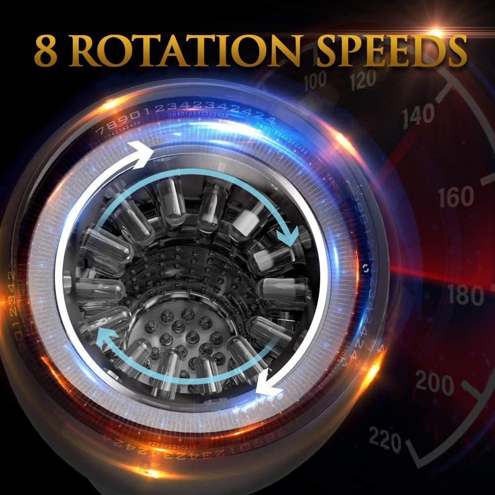 8-Mode Reversible Rotation Masturbator Cup for Sensational Pleasure-BestGSpot