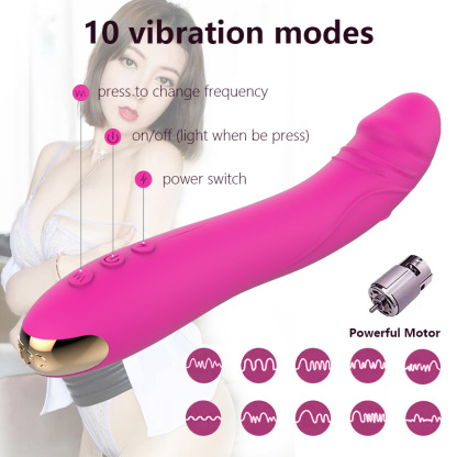 Vibrator for Women - Classic Vibrators, Dildo Vibrator, 10 Vibration Modes
