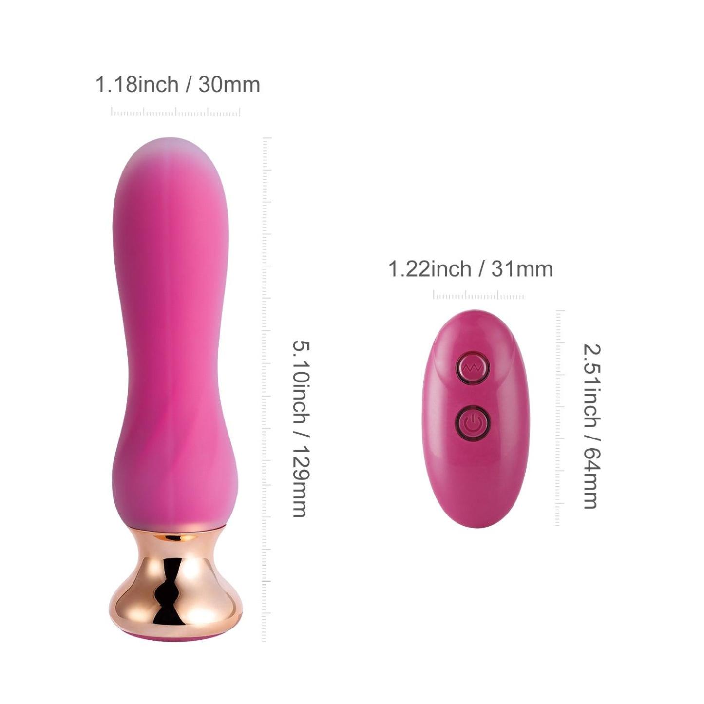 Pink Holic – Curved Remote Vibrating Anal Plug-BestGSpot