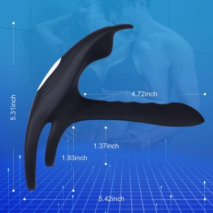 Black Fox - Vibrating Girth Enhancer Penis Sleeves-BestGSpot