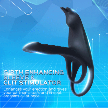 Black Fox - Vibrating Girth Enhancer Penis Sleeves-BestGSpot