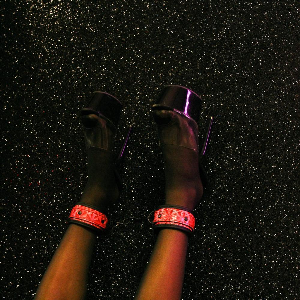 Pink Ankle Cuffs for Kinky Play-BestGSpot