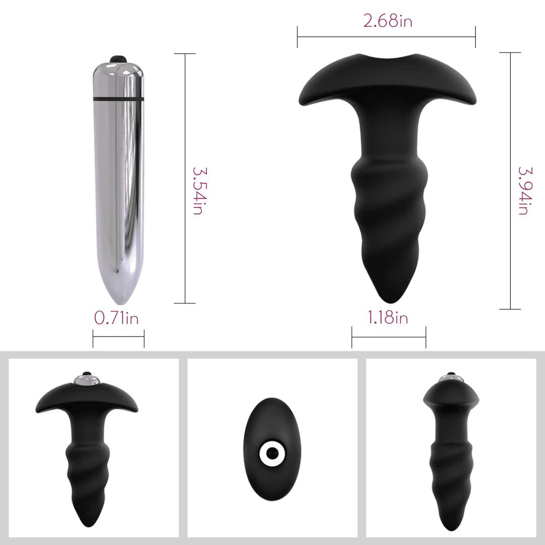 Corkscrew Anal Sex Toy Vibrating Butt Plug - Explore Sensual Twists-BestGSpot
