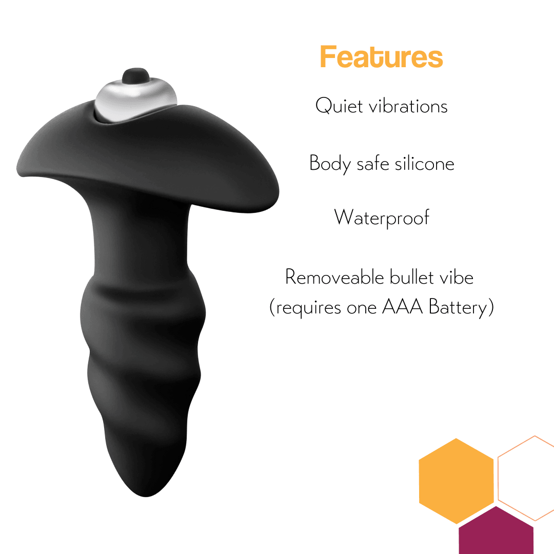 Corkscrew Anal Sex Toy Vibrating Butt Plug - Explore Sensual Twists-BestGSpot