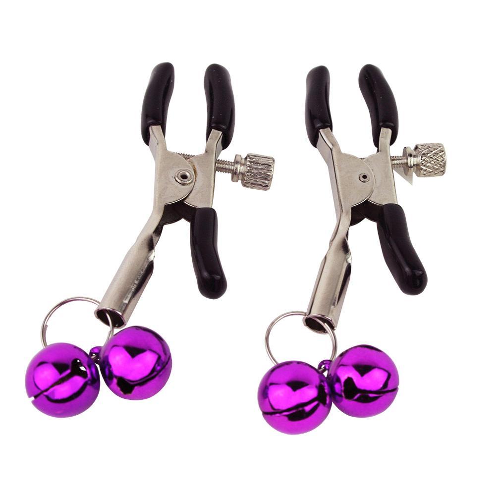 Dark Amour Nipple Clamps with Bells-BestGSpot