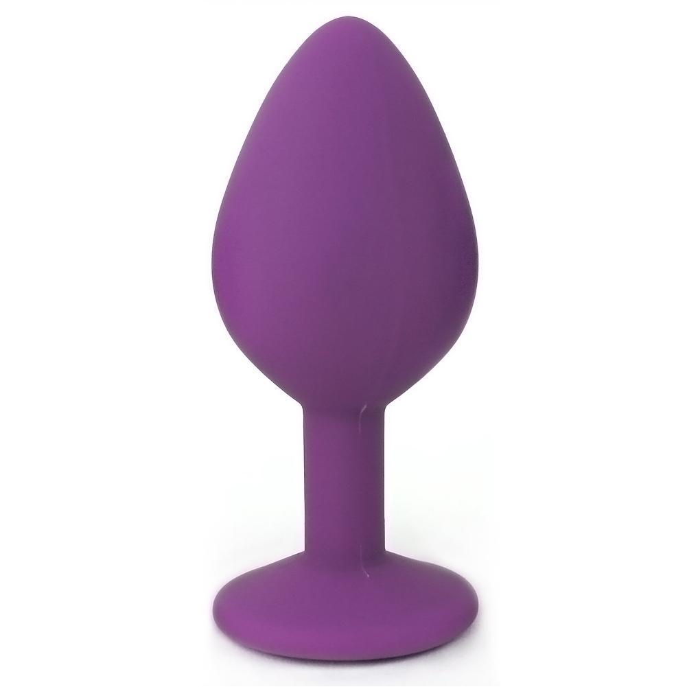 Silicone Jeweled Anal Plug - Available In 3 Sizes!-BestGSpot
