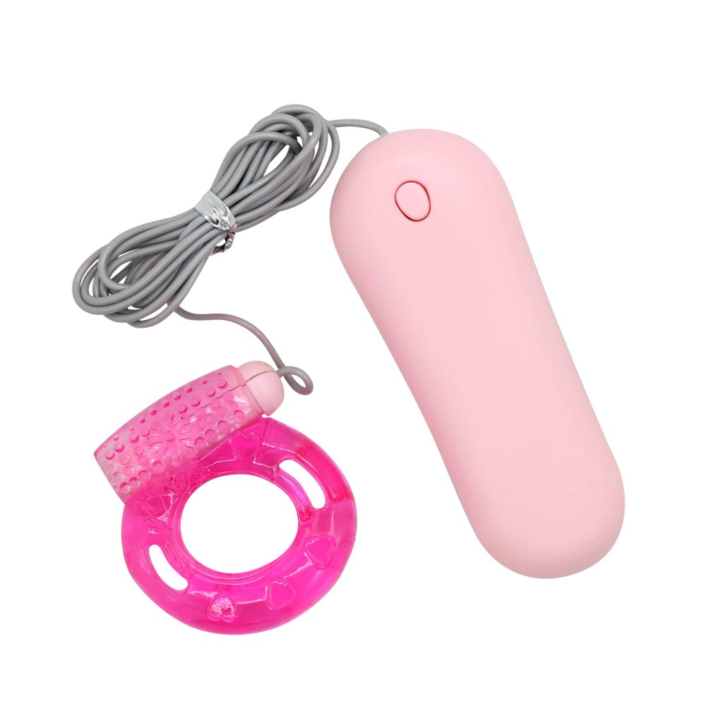 Vibrating Jelly Cock Ring w/ Controller-BestGSpot
